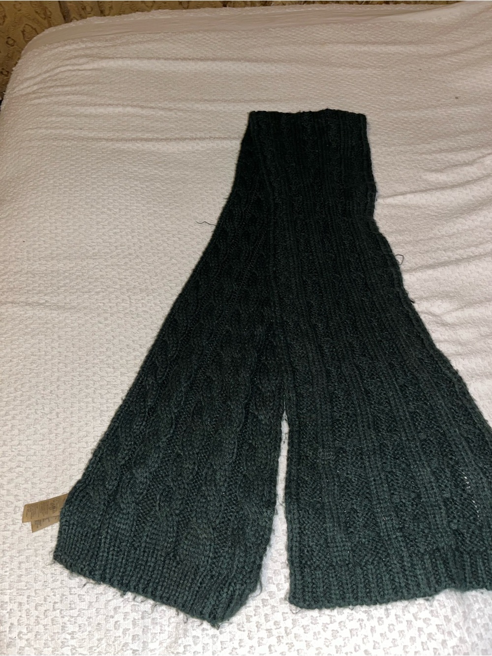 Old Navy Black Cable-Knit Men's Scarf